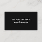 フルーツの野菜ジュースの菜食主義のプールのバー 名刺 (裏面)