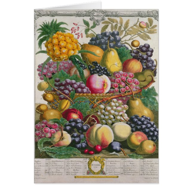 「フルーツの12か月からの10月、 (正面)