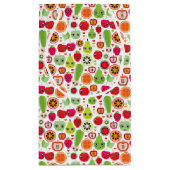 フルーツはイラストレーションのりんごをからかいます スモールペーパーバッグ (裏面)