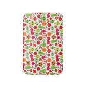 フルーツはイラストレーションのりんごをからかいます バスマット (正面縦)