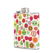 フルーツはイラストレーションのりんごをからかいます フラスク (左)