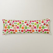 フルーツはイラストレーションのりんごをからかいます ボディピロー (裏面)