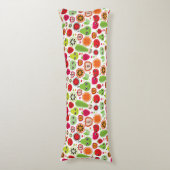 フルーツはイラストレーションのりんごをからかいます ボディピロー (正面縦)