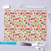 フルーツはイラストレーションのりんごをからかいます 薄葉紙 (クラフト)