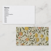 フルーツまたはザクロの壁紙のデザイン 名刺 (正面/裏面)