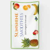 フルーツをテーマにしたビジネス 横断幕 (縦)