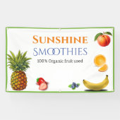 フルーツをテーマにしたビジネス 横断幕 (横)