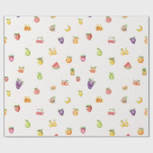 フルーツをテーマにした包装紙 ラッピングペーパー (フラット)