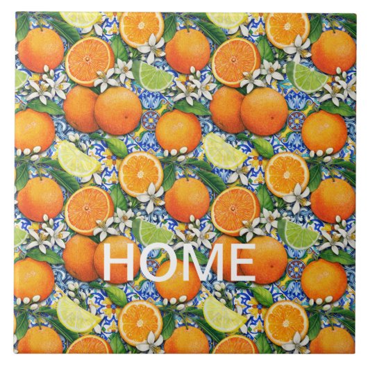 フルーツをテーマにした タイル (正面)