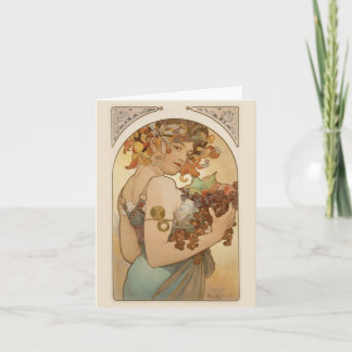 フルーツを持つ女性 シーズンカード