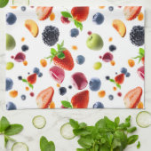 フルーツを混ぜる キッチンタオル (折り畳み)