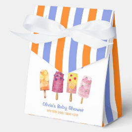 フルーツアイスカラフルクリームポップシクル赤ちゃんシャワー フェイバーボックス