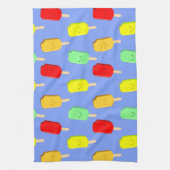 フルーツアイスポップ・アートのパターン キッチンタオル (縦)