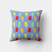 フルーツアイスポップ・アートのパターン クッション (裏面)