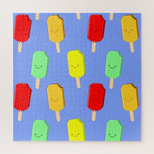 フルーツアイスポップ・アートのパターン ジグソーパズル (縦)