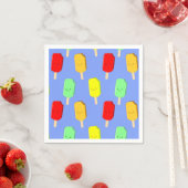 フルーツアイスポップ・アートのパターン スタンダードカクテルナプキン (インサイチュ)