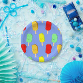 フルーツアイスポップ・アートのパターン ペーパープレート (パーティー)