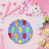 フルーツアイスポップ・アートのパターン ペーパープレート (パーティー)