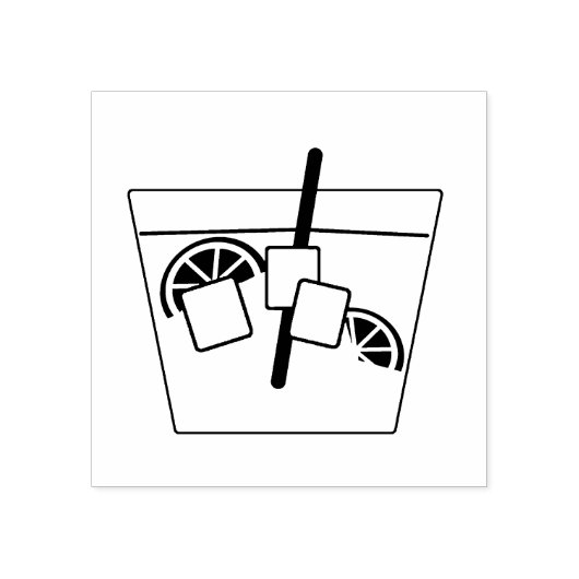 フルーツアートスタンプ付きカクテル ラバースタンプ (インプリント)