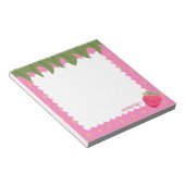 フルーツイチゴ ノートパッド (アングル)