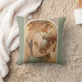 フルーツイラストレーションアルフォンスミュシャ クッション (ブランケット)