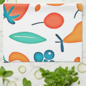 フルーツウィムシー:パタよくはしゃぐーン キッチンタオル (折り畳み)