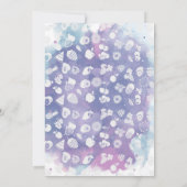 フルーツウォーターカラフルカラートゥッティフルーティ誕生日 招待状 (裏面)