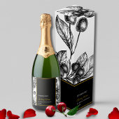 フルーツエレガントきらめくさくらんぼワインラベル スパークリングワインラベル