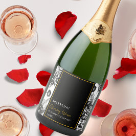 フルーツエレガントきらめくさくらんぼワインラベル スパークリングワインラベル