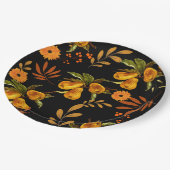 フルーツエレガントとベリー秋/感謝祭プレート ペーパープレート (アングル)