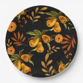 フルーツエレガントとベリー秋/感謝祭プレート ペーパープレート (正面)