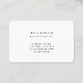 フルーツエレガントツリーガーデナーランドスキャパー 名刺 (裏面)