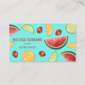 フルーツオカラフルンブルーディエティティアン栄養士 名刺 (正面)