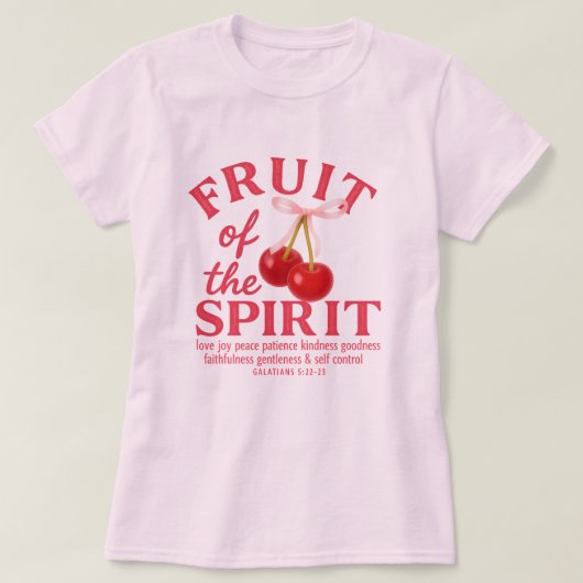 フルーツオブザスピリットイエス引用文 Tシャツ (デザイン正面)