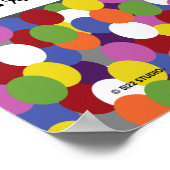 フルーツオブザスピリットドットアートプリント ポスター (角)