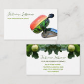 フルーツオーガニック生鮮食品配送メロン自転車ベル 名刺 (正面/裏面)