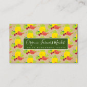 フルーツオーガニック農家市場新鮮野菜 名刺 (正面)