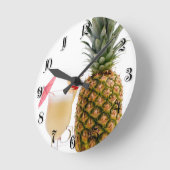 フルーツカクテル ラウンド壁時計 (傾斜)