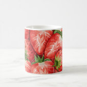 フルーツカップ – イチゴデザインCermic Mag コーヒーマグカップ (中央)