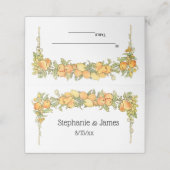 フルーツカバー付アーチエスコートカード座席表 プレイスカード (外部開封)