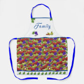 フルーツカラフルをテーマにしたキッチンエプロン エプロン (正面)