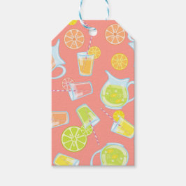 フルーツカラフルスライス&ジュースの投手 ギフトタグ