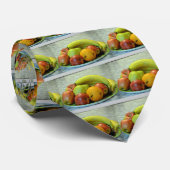 フルーツカラフルトレイ、オレンジ、リンゴ、梨、 ネクタイ (ロール)