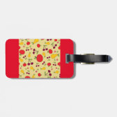 フルーツカラフルパタンリンゴさくらんぼと梨 ラゲッジタグ (裏面横)