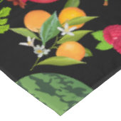 フルーツカラフルパターン01.bブラックBG テーブルクロス (アングル)