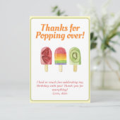 フルーツカラフルポプシクル夏 サンキューカード (スタンド正面)