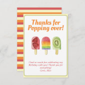 フルーツカラフルポプシクル夏 サンキューカード (正面/裏面)