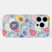 フルーツカラフルモノグラム春パターン Case-Mate iPhoneケース (裏面 (横))