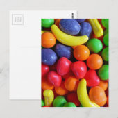 フルーツカラフル型キャンディ ポストカード (正面/裏面)