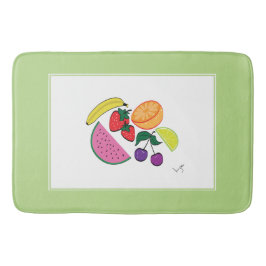 フルーツカラフル夏のパターカッコいいン バスマット
